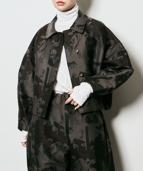 SEEALL(シーオール)の「SEEALL COACH JACKET SAW51/BL101:ジャケット(その他アウター・レディース・チャコールグレー・38)」の1枚目の写真