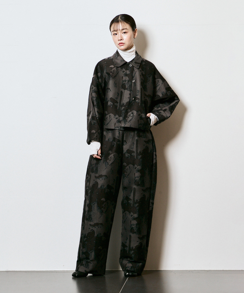 SEEALL(シーオール)の「SEEALL COACH JACKET SAW51/BL101:ジャケット(その他アウター・レディース・チャコールグレー・38)」の7枚目の写真