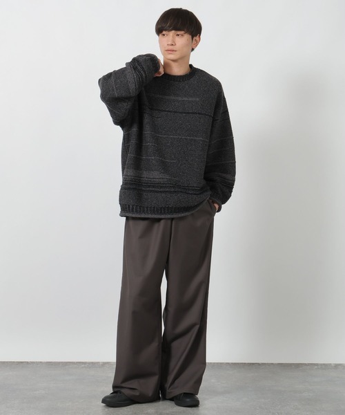 LAKOLE(ラコレ)の「カスレジャガードニット / 601288(ニット/セーター・メンズ・パープル/グレー/ブラック・MEDIUM/LARGE)」の11枚目の写真