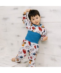 トイザらス・ベビーザらス（トイザラスベビーザラス）の「TOMICA  トミカ  前開き長袖パジャマ  総柄  キルト  腹巻付き（ベビーパジャマ/スリーパー）」