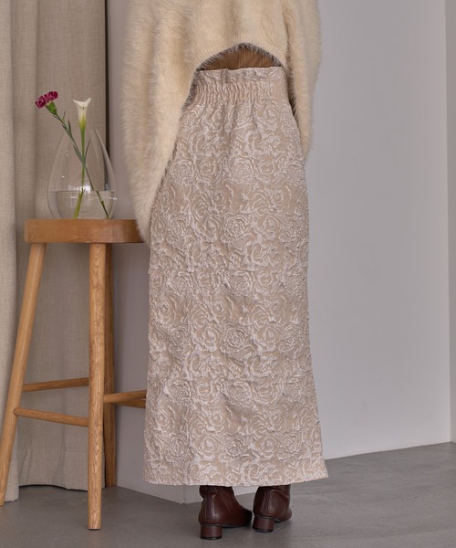 sugarジャガードスカート　ブラック Jacquard Skirt 楽天市場】ジャガードスカート スカート レディース ボトムス ロング