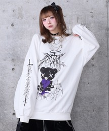 amilige アミリージュ ツギハギベアプリントクロップドトップス　トップス ツギハギベアプリントクロップドトップス– A AM STUDIO