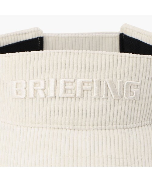 BRIEFING（ブリーフィング）の「【BRIEFING GOLF／ブリーフィングゴルフ】MS CORDUROY VISOR（サンバイザー・メンズ・ネイビー/オリーブ/アイボリー/ブラック・FREE）」の10枚目の写真
