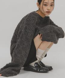 KBF | グリッドパターンニット(ニット/セーター)