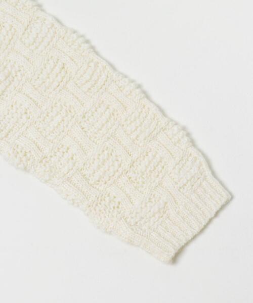 KBF（ケイビーエフ）の「グリッドパターンニット（ニット/セーター・レディース・チャコールグレー/アイボリー・38/36）」の21枚目の写真