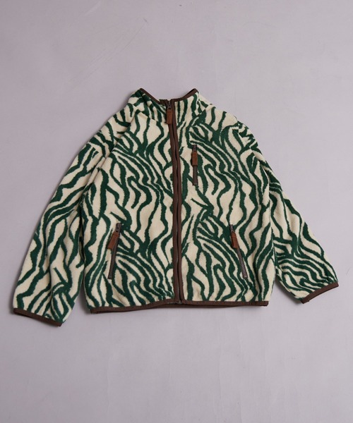 PAIRMANON STREET（ペアマノンストリート）の「フリース スタンドカラー 無地 総柄 ジップアウター【PAIRMANON STREET】（その他アウター・キッズ・ベージュ系その他/ブラック系その他/パープル/オレンジ/グリーン系その他/ブルー系その他/アイボリー/ブラック・110/120/130/140/150/160/90/100）」の9枚目の写真