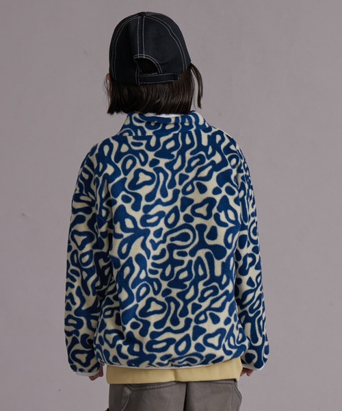PAIRMANON STREET（ペアマノンストリート）の「フリース スタンドカラー 無地 総柄 ジップアウター【PAIRMANON STREET】（その他アウター・キッズ・ベージュ系その他/ブラック系その他/パープル/オレンジ/グリーン系その他/ブルー系その他/アイボリー/ブラック・110/120/130/140/150/160/90/100）」の12枚目の写真