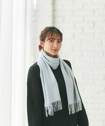 IMC（アイエムシー）の「カシミヤ100％ 無地マフラー（マフラー）」