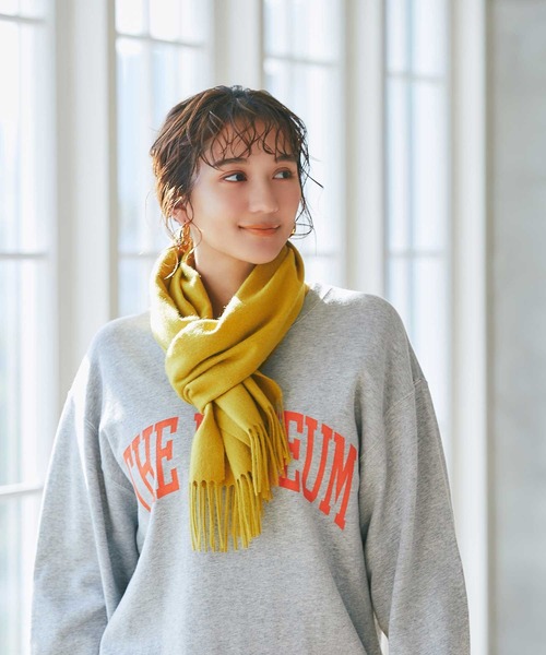 セール】カシミヤ100％ 無地マフラー（マフラー）｜IMC（アイエムシー