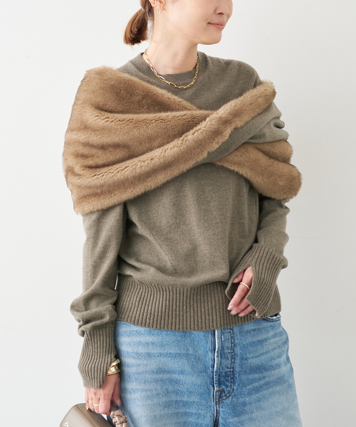 【新品未使用】Deuxieme Classe/CINOH別注MIX NIT CINOH/チノ 】MIX KNIT（ニット/セーター）｜CINOH（チノ）の