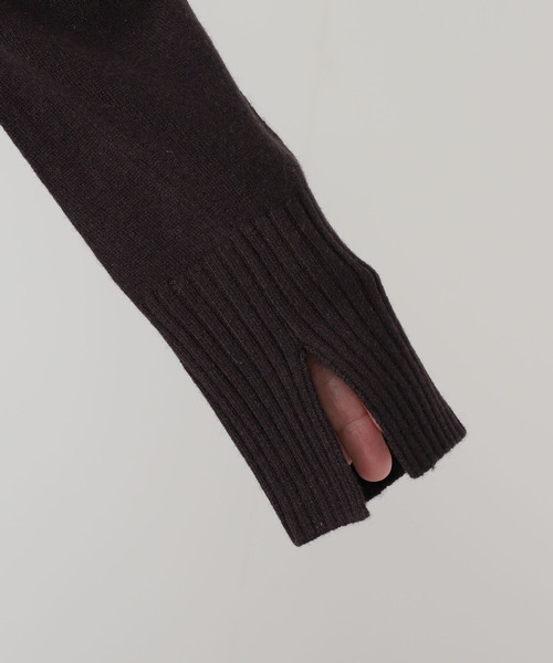 CINOH(チノ)の「【CINOH/チノ 】MIX KNIT(ニット/セーター・レディース・ブラック/ベージュ/ブラウン・FREE)」の13枚目の写真