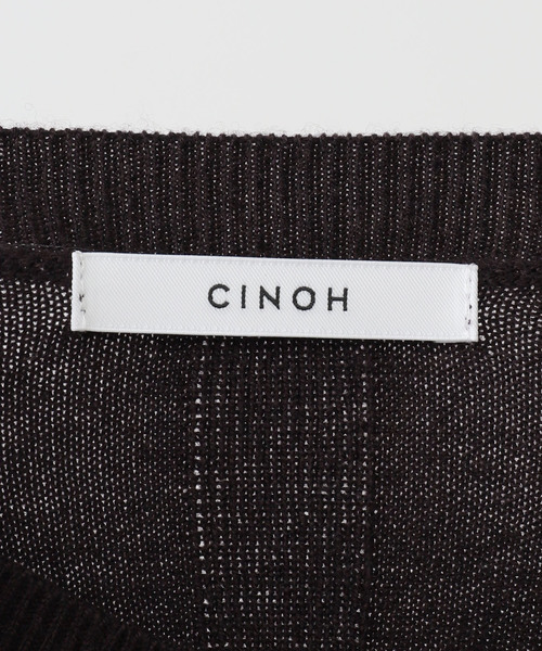 CINOH(チノ)の「【CINOH/チノ 】MIX KNIT(ニット/セーター・レディース・ブラック/ベージュ/ブラウン・FREE)」の11枚目の写真