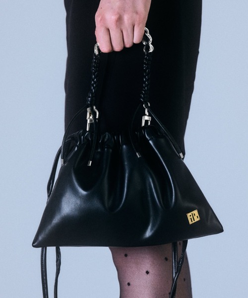 IRIS47(イリスフォーセブン)の「【IRIS 47】 swing bag/スウィング バッグ(ハンドバッグ・レディース・ブラウン/ブラック・FREE)」の2枚目の写真