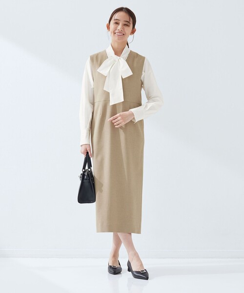 size SHORTあり］ボウタイ ギャザー ブラウス（シャツ/ブラウス