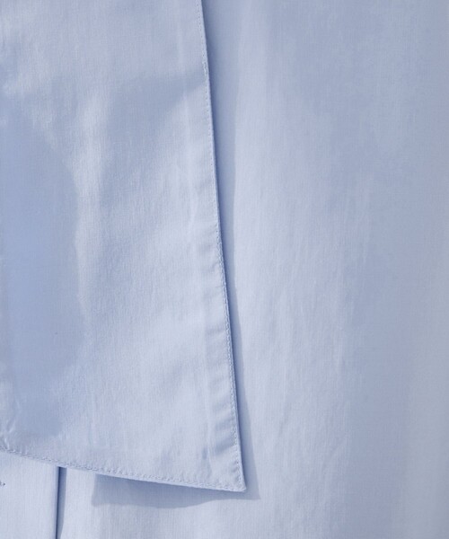 green label relaxing（グリーンレーベルリラクシング）の「［size SHORTあり］ボウタイ ギャザー ブラウス（シャツ/ブラウス・レディース・ホワイト/ライトブルー・SHORT/FREE）」の13枚目の写真