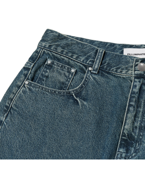 F.ILLUMINATE（フィルミネイト）の「ブラシウォッシュデニムパンツ-ブルー（デニムパンツ・レディース・その他・SMALL/MEDIUM/LARGE）」の5枚目の写真