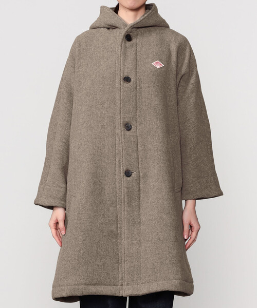 DANTON | ウールライトパイル フードコート WOMEN（その他アウター