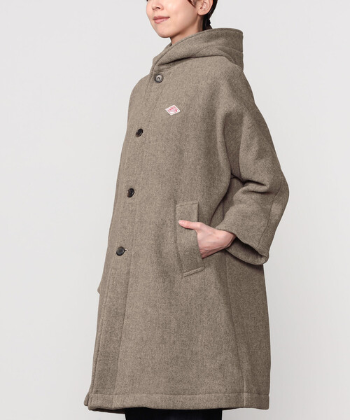 DANTON フード付き ウールロングコート 楽天市場】DANTON ダントン フード付き ウール ライトパイル ロング