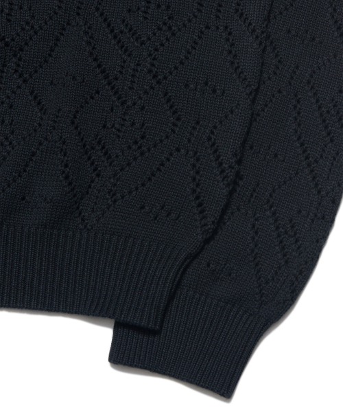 NOMANUAL(NOMANUAL)の「T.B PUNCHING KNIT CARDIGAN - BLACK(カーディガン/ボレロ・レディース・その他・SMALL/MEDIUM/LARGE)」の7枚目の写真