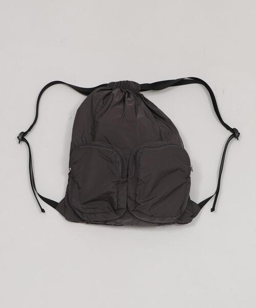 WEGO（ウィゴー）の「WEGO/ポケットデザインナップサック（バックパック/リュック・レディース・グレー/ブラック/ワイン・FREE）」の14枚目の写真