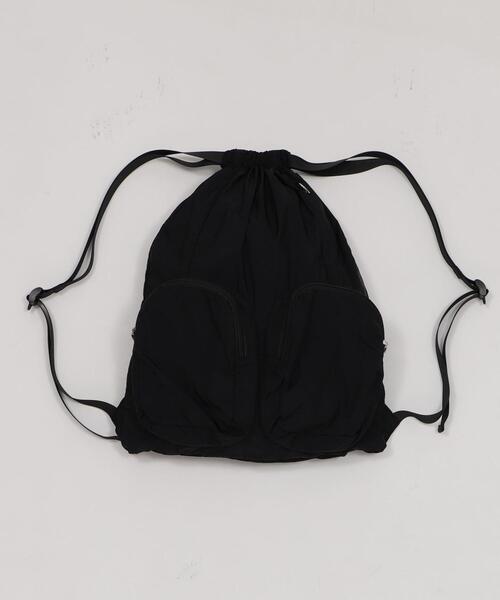 WEGO（ウィゴー）の「WEGO/ポケットデザインナップサック（バックパック/リュック・レディース・グレー/ブラック/ワイン・FREE）」の15枚目の写真