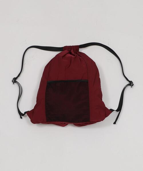 WEGO（ウィゴー）の「WEGO/ポケットデザインナップサック（バックパック/リュック・レディース・グレー/ブラック/ワイン・FREE）」の16枚目の写真