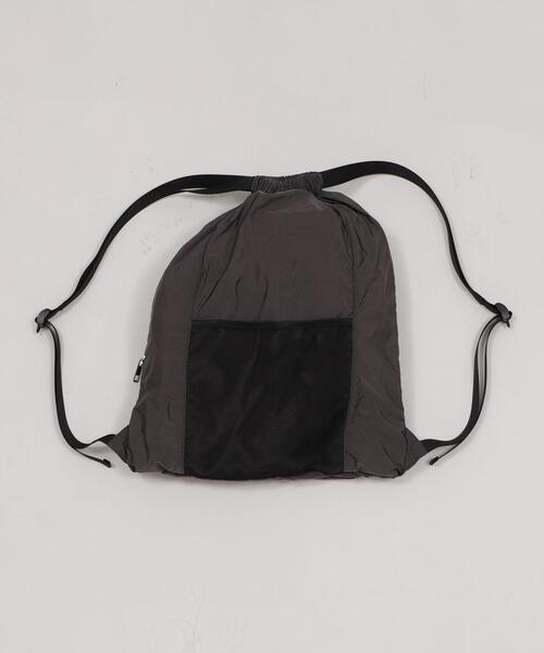 WEGO（ウィゴー）の「WEGO/ポケットデザインナップサック（バックパック/リュック・レディース・グレー/ブラック/ワイン・FREE）」の17枚目の写真