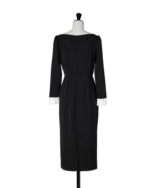 Asymmetrical Collar Dress（ワンピース）｜Her lip to（ハーリップ