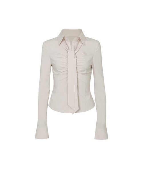 PAIN OR PLEASURE(ペインオアプレジャー)の「VIVIAN SCARF SHIRT beige(シャツ/ブラウス・レディース・その他・MEDIUM/SMALL)」の1枚目の写真
