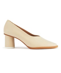 RELE（リレ）の「RELE リレ カバードブイカットアーモンドトゥシリンダーヒールパンプス（パンプス）」