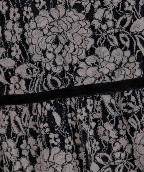 ベロアレース ペプラムビスチェキャミソール（キャミソール）｜Eimee