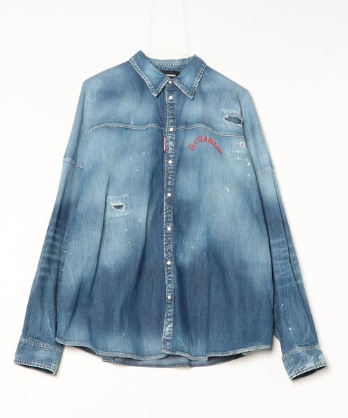 DSQUARED2(ディースクエアード)の「RugbyShirt /0251(シャツ/ブラウス・メンズ・ブルー・46/48)」の1枚目の写真