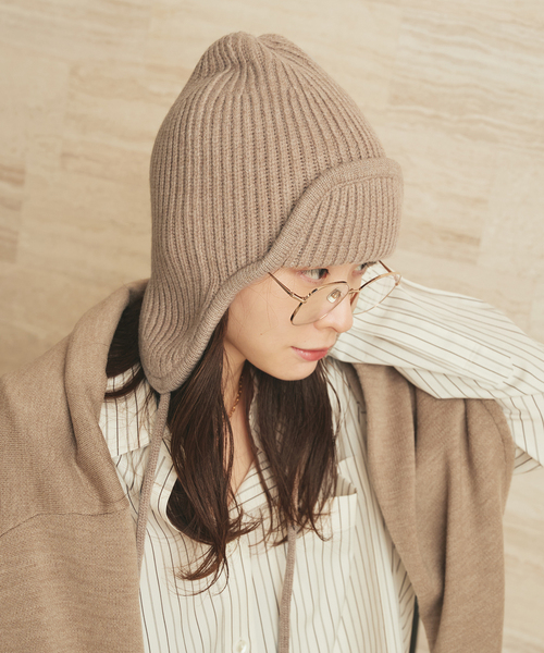 plage（プラージュ）の「flight ビーニー（ニットキャップ/ビーニー・レディース・カーキ/ベージュ・FREE）」の12枚目の写真