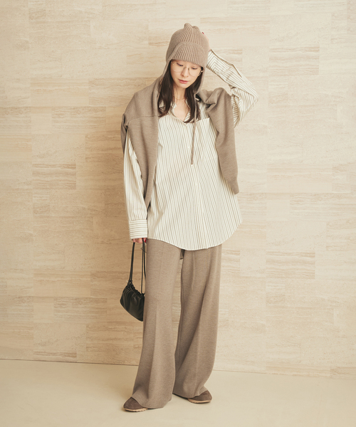 plage（プラージュ）の「flight ビーニー（ニットキャップ/ビーニー・レディース・カーキ/ベージュ・FREE）」の13枚目の写真