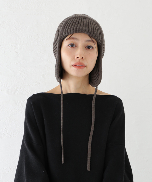 plage（プラージュ）の「flight ビーニー（ニットキャップ/ビーニー・レディース・カーキ/ベージュ・FREE）」の10枚目の写真