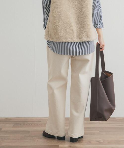 URBAN RESEARCH DOORS(アーバンリサーチドアーズ)の「裏起毛ベイカーイージーパンツ(その他パンツ・レディース・オフホワイト/カーキ・MEDIUM/SMALL)」の8枚目の写真