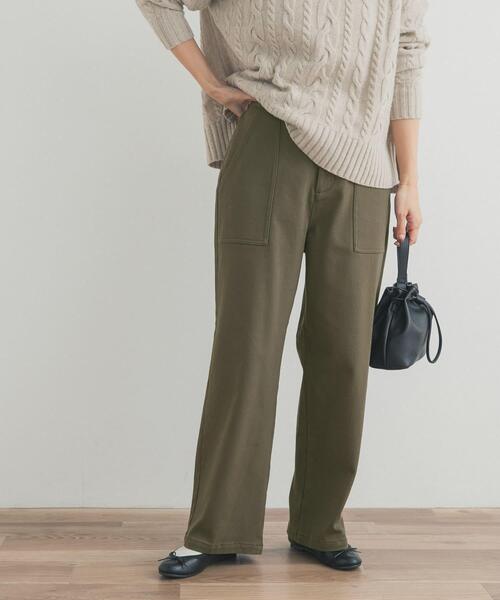 URBAN RESEARCH DOORS(アーバンリサーチドアーズ)の「裏起毛ベイカーイージーパンツ(その他パンツ・レディース・オフホワイト/カーキ・MEDIUM/SMALL)」の17枚目の写真