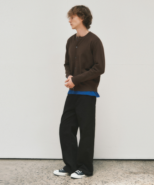 WEDNESDAY OASIS(ウェンズデーオアシス)の「クラシックコットンスティッチパンツ_BLACK(W25-PT27)(その他パンツ・メンズ・ブラック・MEDIUM/LARGE)」の3枚目の写真