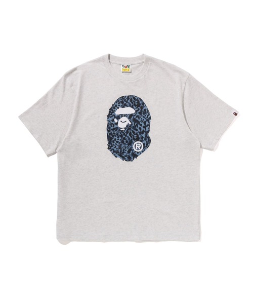 A BATHING APE（アベイシングエイプ）の「WILD LEOPARD PATTERN APE HEAD RELAXED FIT TEE（Tシャツ/カットソー・メンズ・ブラック/グレー/ホワイト・SMALL/MEDIUM/XX-LARGE/X-LARGE/LARGE）」の3枚目の写真