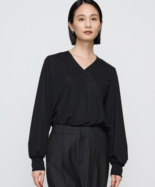 COMME CA（コムサ）の「〔 Sサイズ 〕【ブライトリーセットアップ】ボウタイ ブラウス（シャツ/ブラウス・レディース・ブラック/ダークブラウン/ボルドー/グレイッシュベージュ・5号）」の17枚目の写真