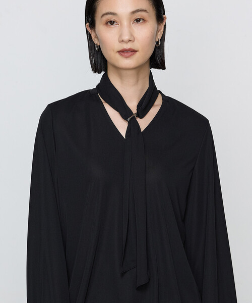 COMME CA（コムサ）の「〔 Sサイズ 〕【ブライトリーセットアップ】ボウタイ ブラウス（シャツ/ブラウス・レディース・ブラック/ダークブラウン/ボルドー/グレイッシュベージュ・5号）」の22枚目の写真