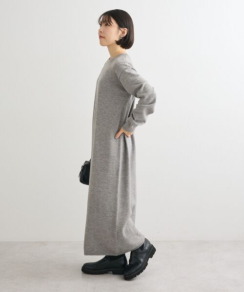 Green　Parks（グリーンパークス）の「SET2点ケーブルベスト+ニットワンピース（ワンピース・レディース・グレー/ベージュ・FREE）」の22枚目の写真