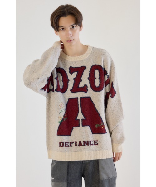 RODEO CROWNS WIDE BOWL(ロデオクラウンズワイドボウル)の「ENDZONE ニット(ニット/セーター・メンズ・アイボリー/グリーン/ネイビー・LARGE/MEDIUM)」の9枚目の写真