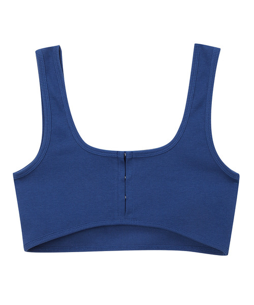 LCDC TM（エルシーディーシーティーエム）の「BUSTIER DETAIL BRA TOP（Tシャツ/カットソー・レディース・ホワイト/ブルー/チャコールグレー・MEDIUM/SMALL）」の3枚目の写真