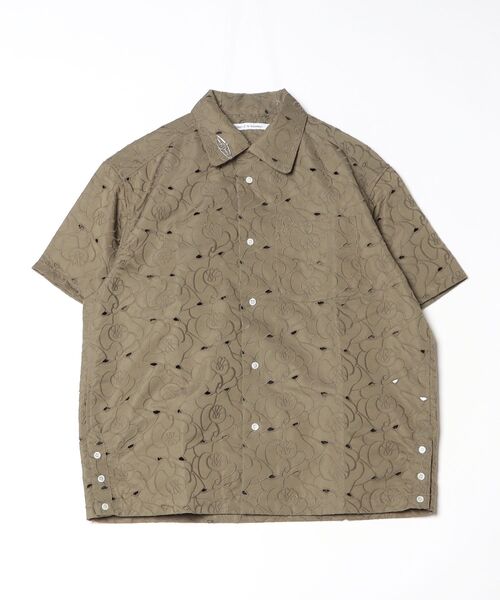 Children of the discordance（チルドレン オブ ザ ディスコ-ダンス）の「Children of the discordance / ROSE LACE SHIRT / DISSH-018（シャツ/ブラウス・メンズ・ブラック/カーキ・2/1）」の2枚目の写真