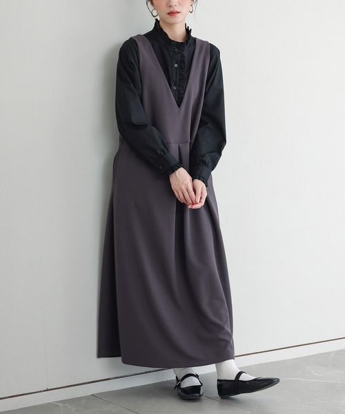 n'OrLABEL（ノアールレーベル）の「『ギャザーフリルブラウス』（シャツ/ブラウス・レディース・オフホワイト/ブラック・1/2）」の20枚目の写真