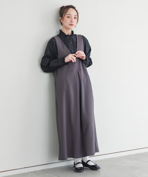 n'OrLABEL（ノアールレーベル）の「『ギャザーフリルブラウス』（シャツ/ブラウス・レディース・オフホワイト/ブラック・1/2）」の21枚目の写真