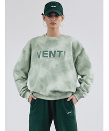 VENTI タイダイ スウェットシャツ グリーン