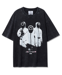 [アルキンxオジンガゲーム3] ビンテージガードTシャツ_チャコール