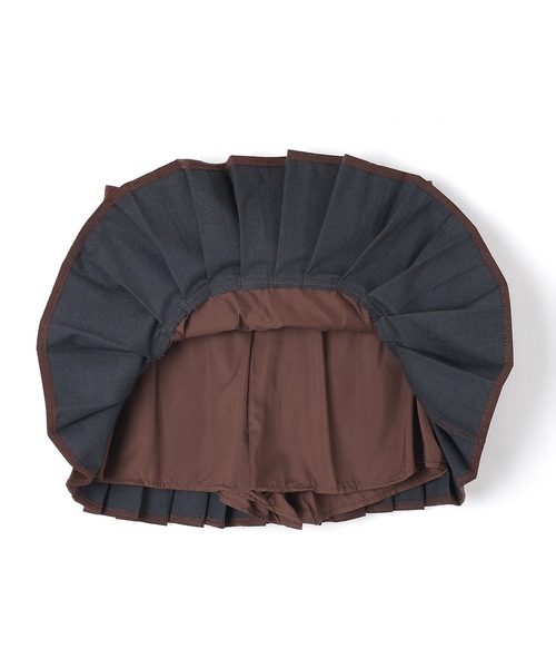 M DOLLY(エムドリー)の「pleats melia mini skirt/プリーツレイヤードメリアミニスカート(スカート・レディース・ブラウン/ブラック・S/M)」の21枚目の写真